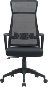 Fekete kárpitozott irodai szék Hoboken – Yes Everyday