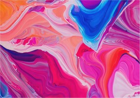 Fotótapéta Flizelina Nappali és Hálószoba Irodába Folyékony hullámok 208x146 Ragasztó