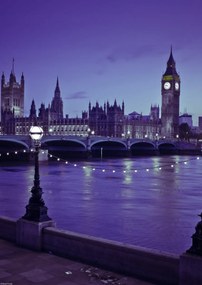 Poszter 29,7x42cm A parlament székhelye a Temze partján, Assaf Frank