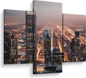 Fényes metropolisz képe (90x60 cm)