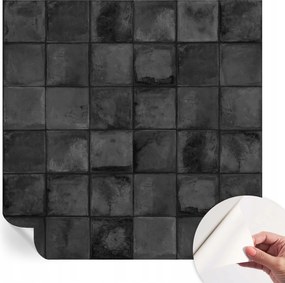 Modern öntapadós fotótapéta falra Szürke csempe 250x250 cm