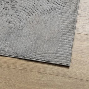IZA szürke rövid szálú skandináv stílusú szőnyeg 240 x 340 cm