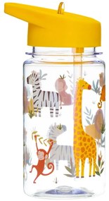 Drink Up Safari gyerek vizespalack szívószállal, 400 ml - Sass &amp; Belle
