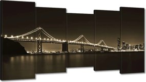 Festmények 150x80 Híd az éjszakában szépia