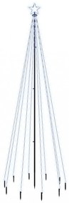 hideg fehér fényű karácsonyfa tüskével 310 LED-del 300 cm