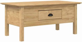 vidaXL Dohányzóasztal BODO Méz barna 100 x 55 x 45,8 cm Faanyag