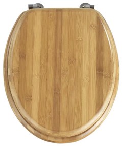 WENKO 144726100 - WC-ülőke BAMBOO 34x41 cm barna/ezüst