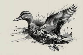 Poszter 45x30cm Grácia Kacsák repülés közben