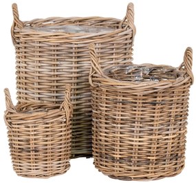 Sema kosarak, kubu rattan, natúr 3 db