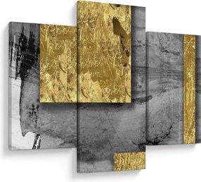 Kép - Arany négyzetek N⁰2 (90x60 cm)