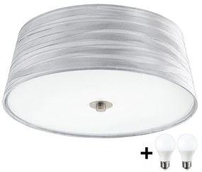 Eglo Eglo 94306- LED Mennyezeti lámpa FONSEA 1 2xE27/9W/230V ezüst LEDEG94306