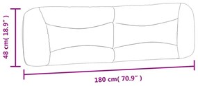 barna műbőr fejtámla párna 180 cm