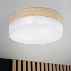 Mennyezeti lámpa SIRJA BOHO 2xE27/15W/230V átmérő 45 cm bézs/fehér