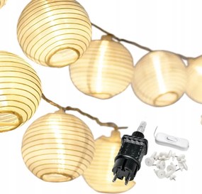 CozyHome Fénylánc Led lampionokkal Dekoratív világítás 001