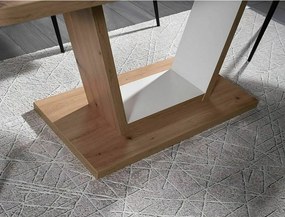 Nigel bővíthető étkezőasztal tölgy/fehér 120-160 cm