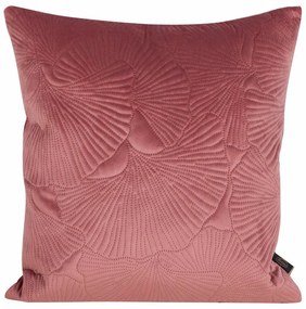 Ginkgo levél nyomatos bársony párnahuzat Sötét rózsaszín 45x45 cm