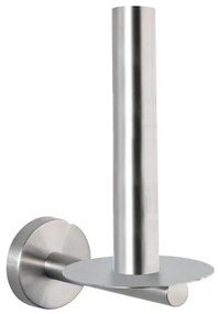 WENKO 19613100 - WC-papír tartó BOSIO MATT 8x18 cm rozsdamentes acél/ezüst