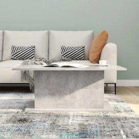 Betonszürke szerelt fa dohányzóasztal 102x55,5x40 cm