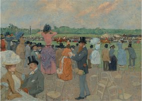 Kép - Jean-Louis Forain, The Races at Longchamp, reprodukciók (70x50 cm)