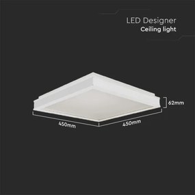 LED Mennyezeti lámpa LED/24W/230V 4000K 45x45 cm fehér