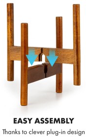 Thorn, virágcserép állvánnyal, 2 darabos készlet, 1950-es évek stílusa