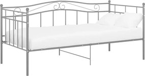 vidaXL szürke fém kanapéágy-keret 90 x 200 cm