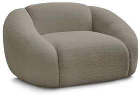 Szürkésbarna buklé fotel Tina – Bobochic Paris