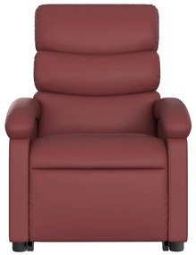 bordó műbőr álló dönthetőfotel