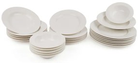 24 darabos fehér porcelán étkészlet