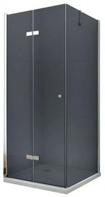 Mexen Lima zuhanykabin 110x110cm, 6mm üveg, króm profil-szürke üveg, 856-110-110-01-40