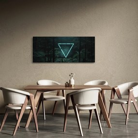 Kép - Neon háromszög a dzsungelben (120x50 cm)