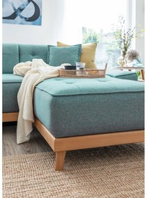 Türkiz kinyitható sarokkanapé (bal oldali-U alakú) Dazzling Daisy – Miuform