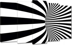 Festmények 100x60 Absztrakt fekete-fehér