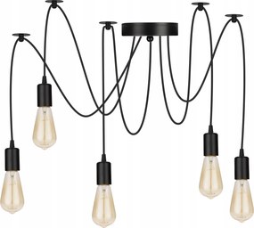 Led Mennyezeti Lámpa Függő Csillár Plafon Loft Led Pók 5x E27 Loft