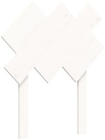 fehér tömör fa ágykeret fejtámlával 90 x 200 cm
