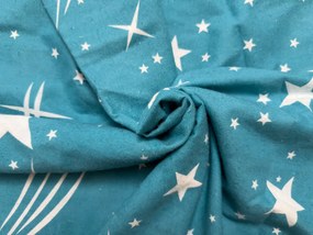 NIGHT SKY flanel ágyneműhuzat türkiz Ágyneműhuzat mérete: 70 x 90 cm | 140 x 220 cm