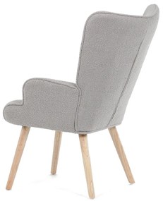 Bouclé GREY2 fotel, szürke