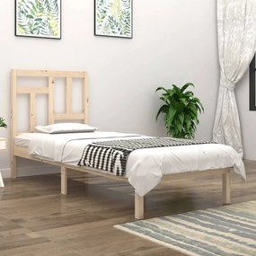 tömör fenyőfa ágykeret matrac nélkül 90 x 190 cm