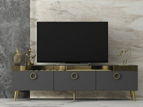 TV asztal/szekrény Vidipo (antracit) . Akció -21%. 1095284