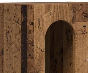 vidaXL Éjjeli asztal 2 pcs Öreg fa 40 x 35 x 50 cm Faanyag