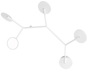 Fali lámpa Ballon 5 A, többféle változat - TUNTO Modell: arany keret / 24k arany, rögzítő rész fekete, fekete panelek