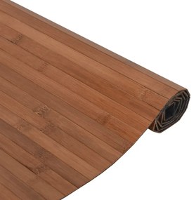 négyszögletű barna bambusz szőnyeg 100 x 300 cm