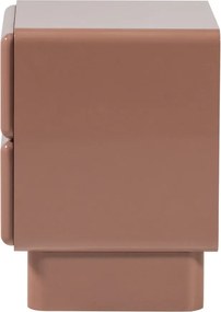 Rózsaszín fényes éjjeliszekrény Lustra – WOOOD