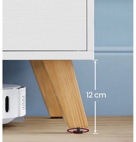 BASTOR fehér tévészekrény