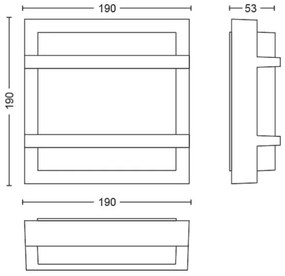 Philips - LED Kültéri fali lámpa PETRONIA LED/3,8W/230V IP44