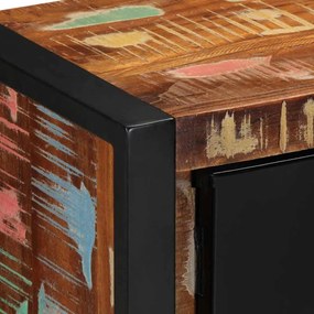 TV szekrény 80x30x35 cm tömörfa, újrahasznosított fa