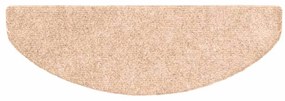 öntapadós lépcsőszőnyegek, 30 db, világosbarna, félkör alakú, nagy, 65 x 21 x 4 cm