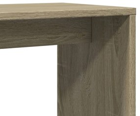2 db sonoma tölgy színű szerelt fa kisasztal 50 x 30 x 50 cm