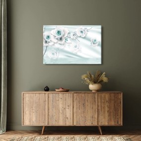 Kép - Türkiz rózsa virágok (90x60 cm)