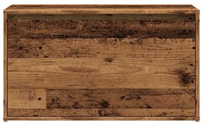 előszobapad 80x40x45 cm Régi fából készült fűrészáru